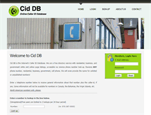 Tablet Screenshot of ciddb.com